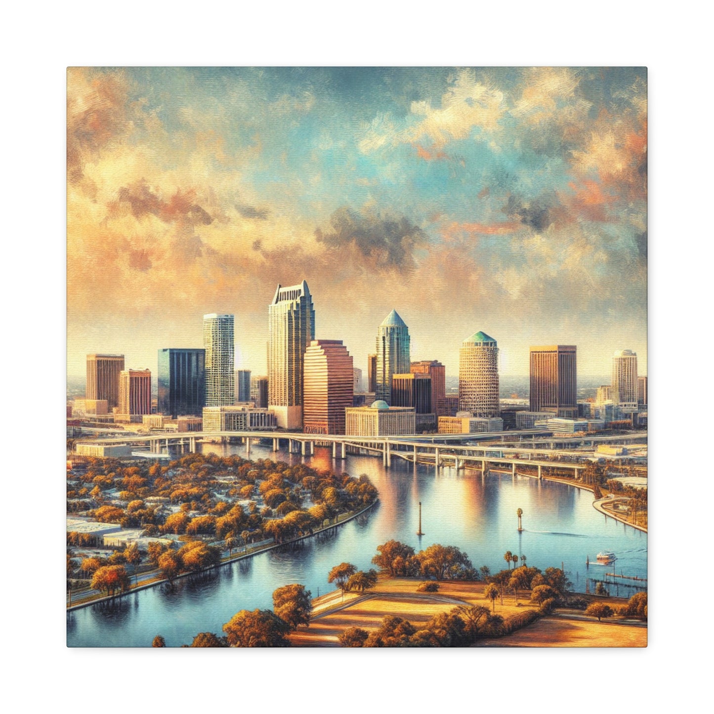 Sunset Serenade in Tampa - Canvas