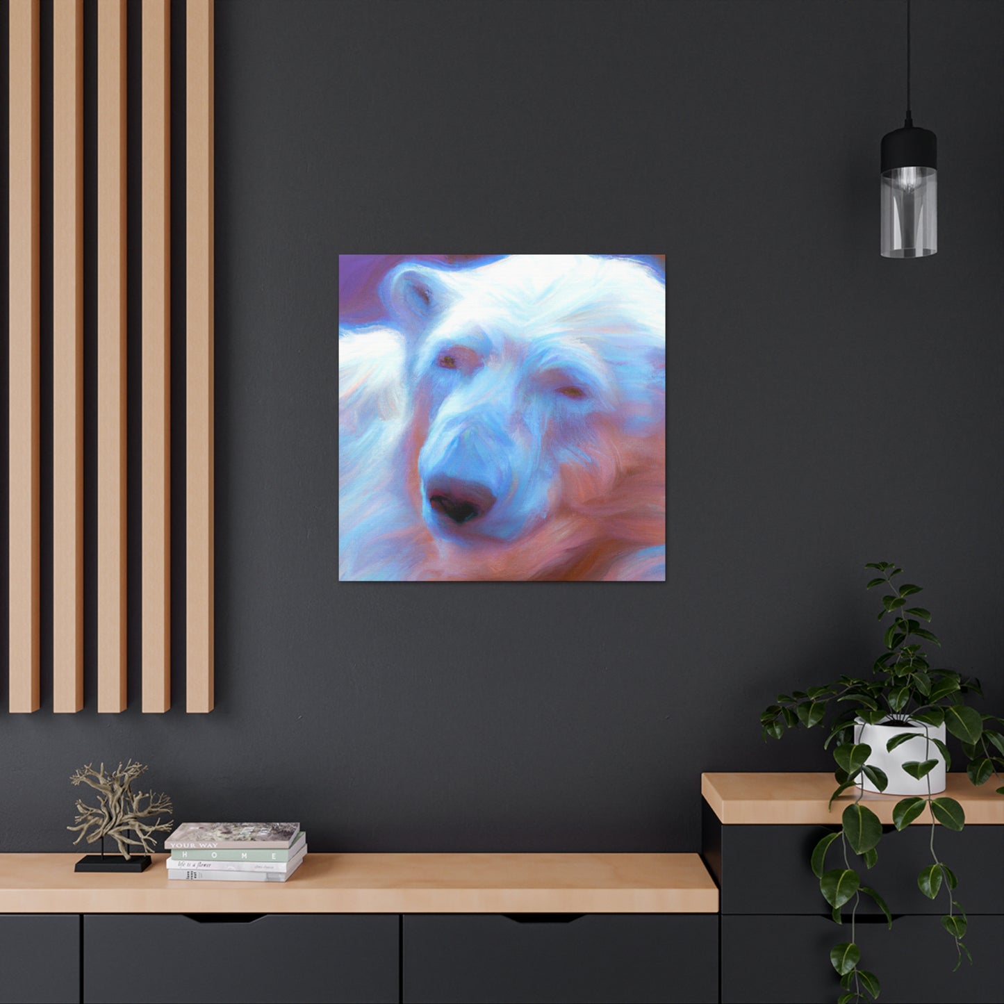 Polar Bear Impressionism - Canvas