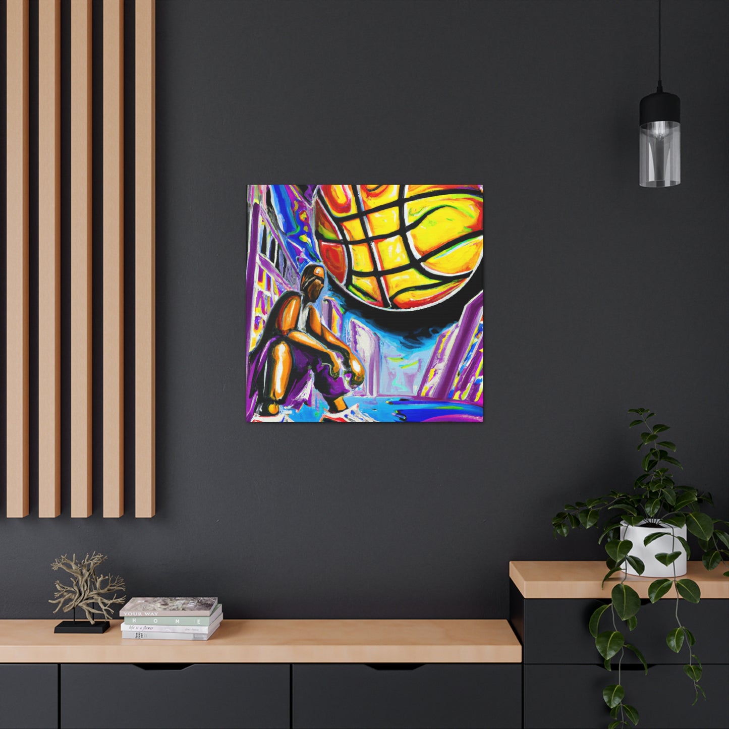 Basketball Court Masterpiece - Canvas