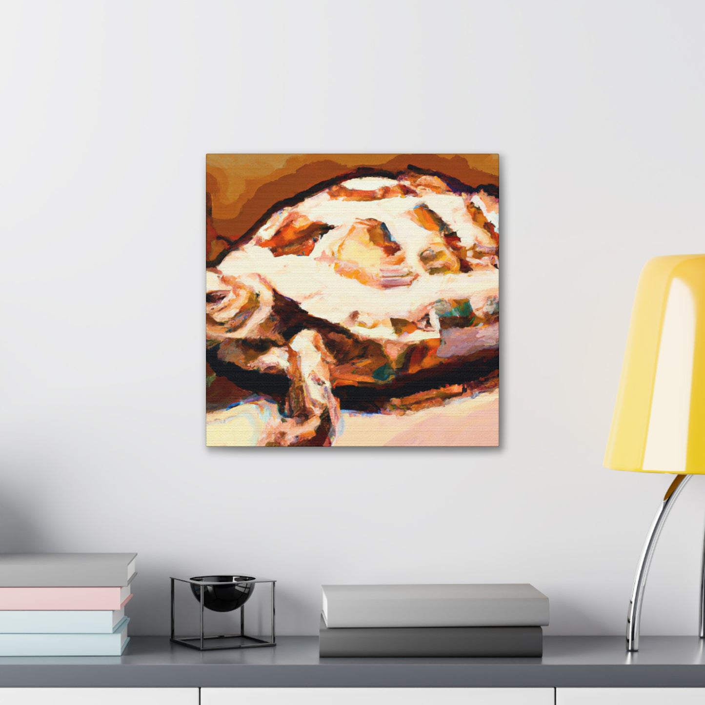 " Box Turtle in Bloom" - Canvas