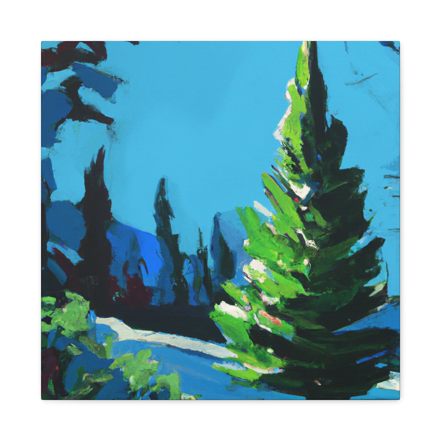 Pine Tree in Spring - Canvas