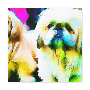 "Pekingese at Play" - Canvas