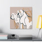 "American Bulldog Uplifted" - Canvas