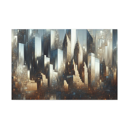 "Urban Symphony in Motion" - Canvas