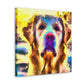 "Retriever's Golden Joy" - Canvas