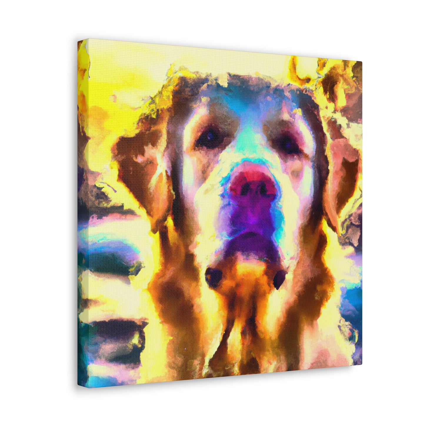 "Retriever's Golden Joy" - Canvas