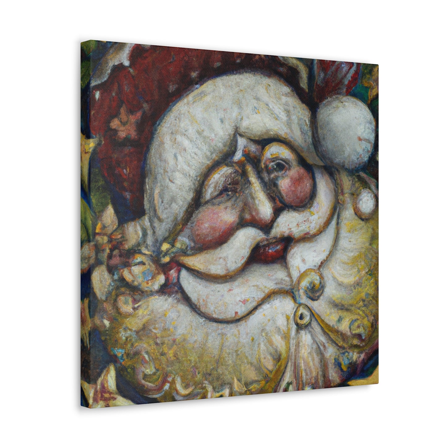 "Santa in Art Nouveau" - Canvas