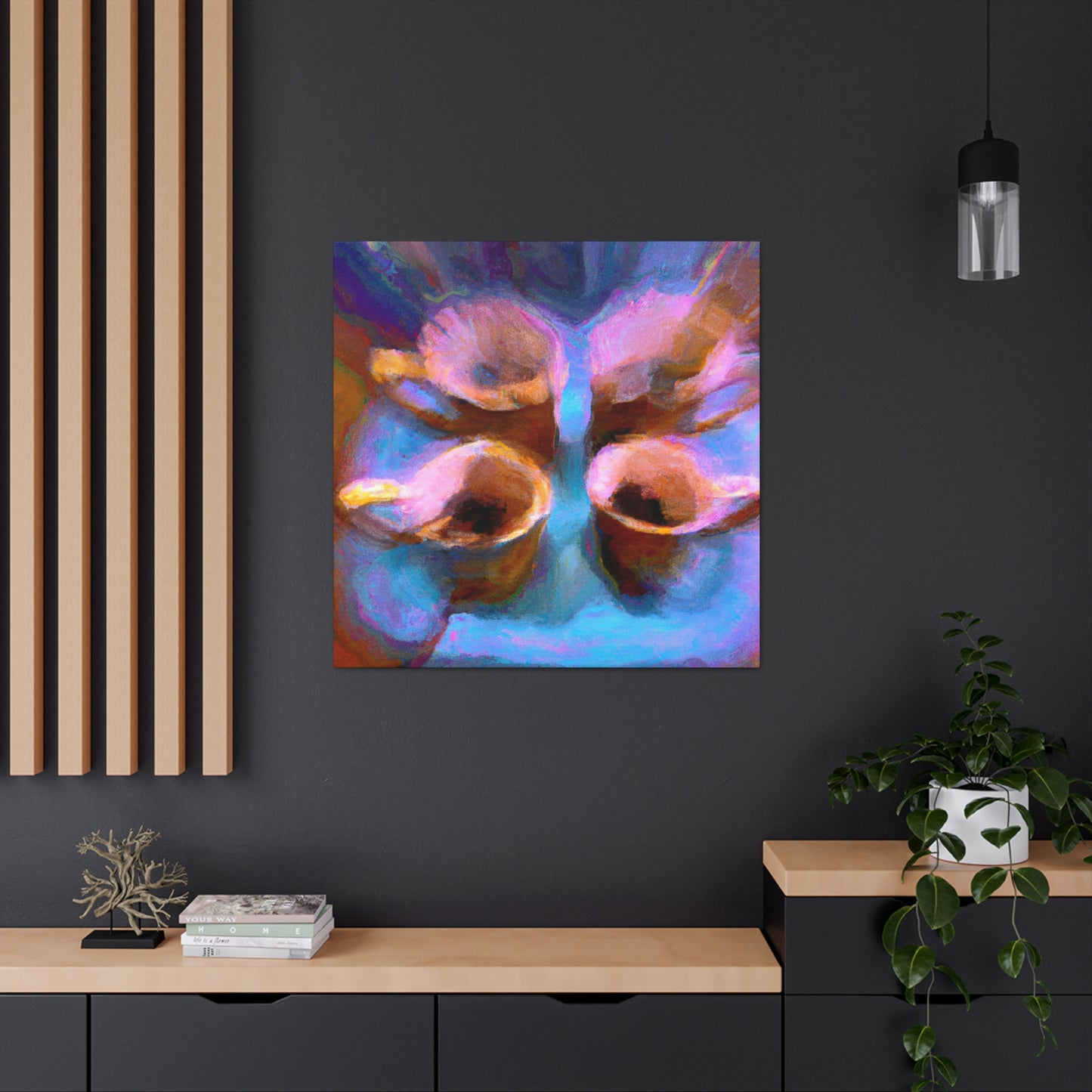 Tea Cup Reflection Dance - Canvas