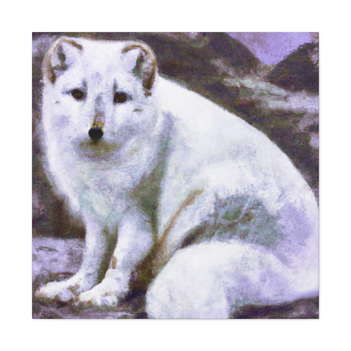 Arctic Fox Enchantment - Canvas