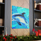 Dolphins at Playtime - Canvas