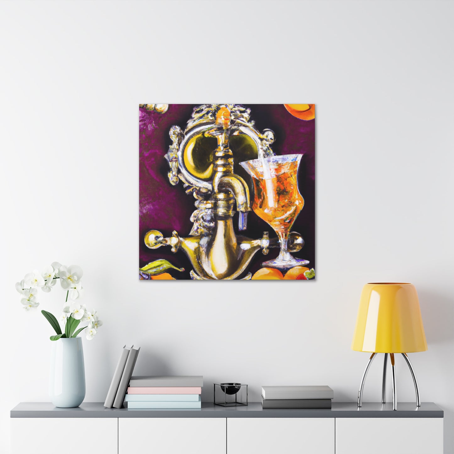 "Brewing Baroque Joy" - Canvas