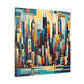 "Vibrant Urban Splendor" - Canvas