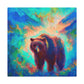 Grizzly Bear in Nature - Canvas