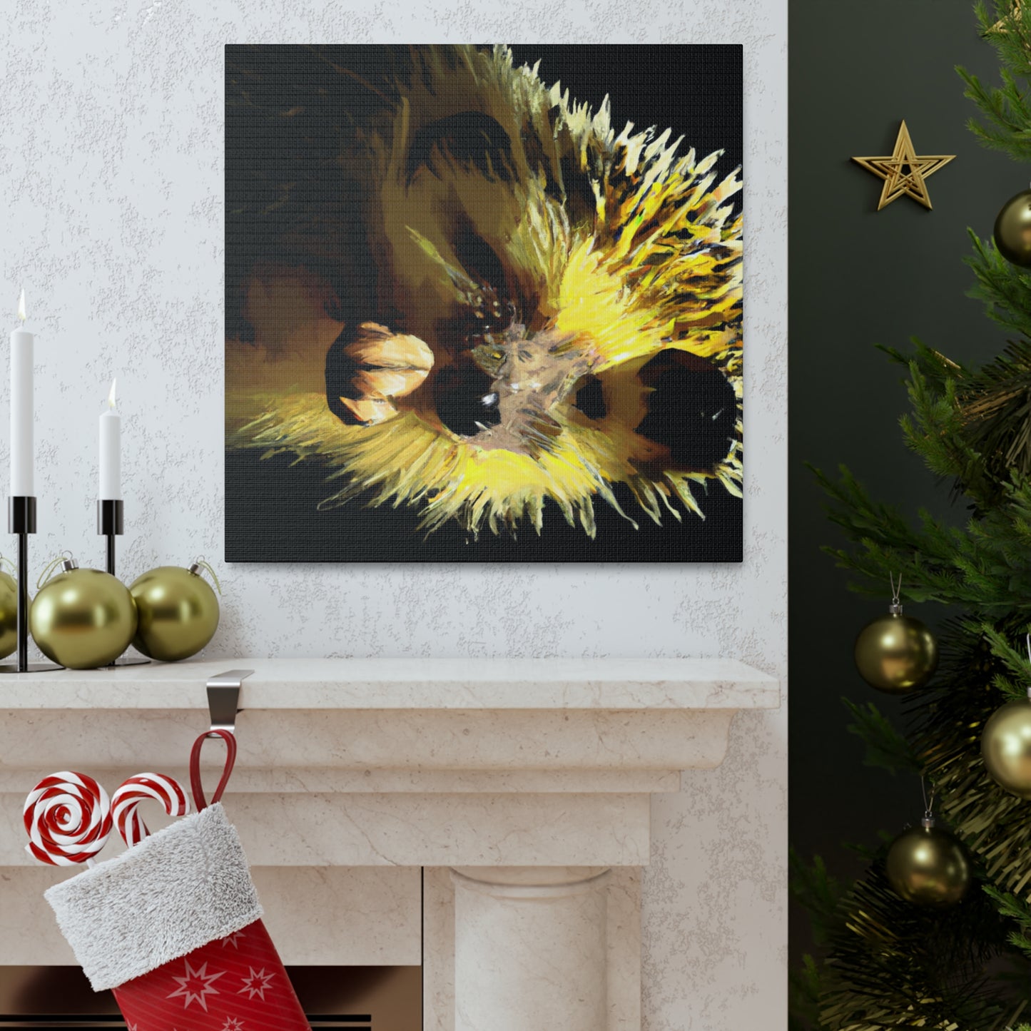 Hedgehog In Autumn Colors - Canvas