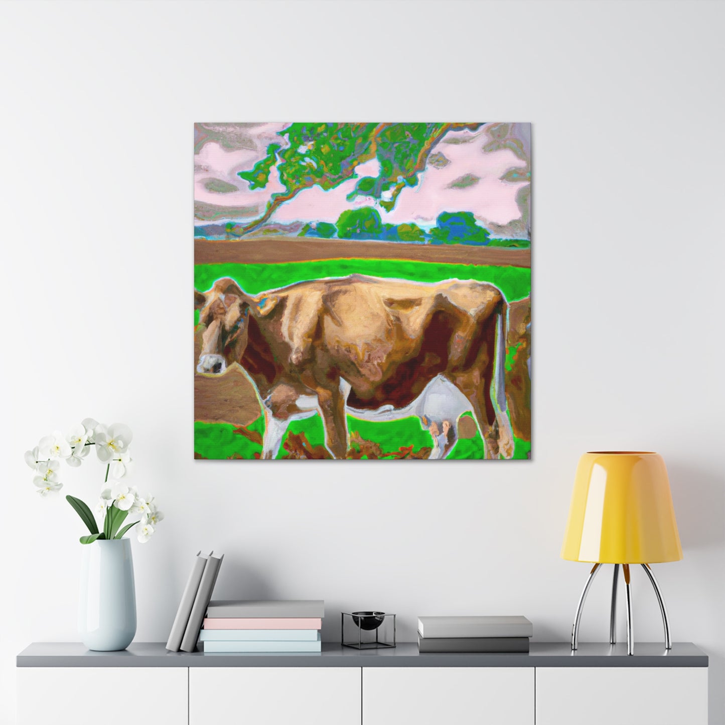 Majestic Jersey Cattle - Canvas