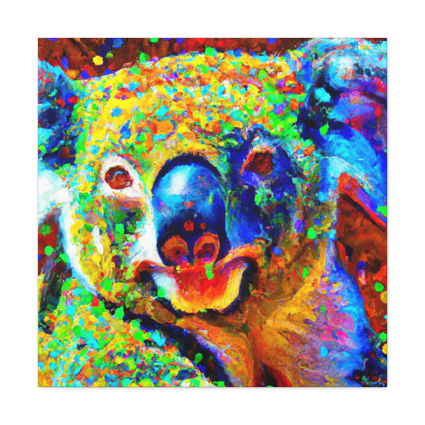 Koala in Pointillism - Canvas