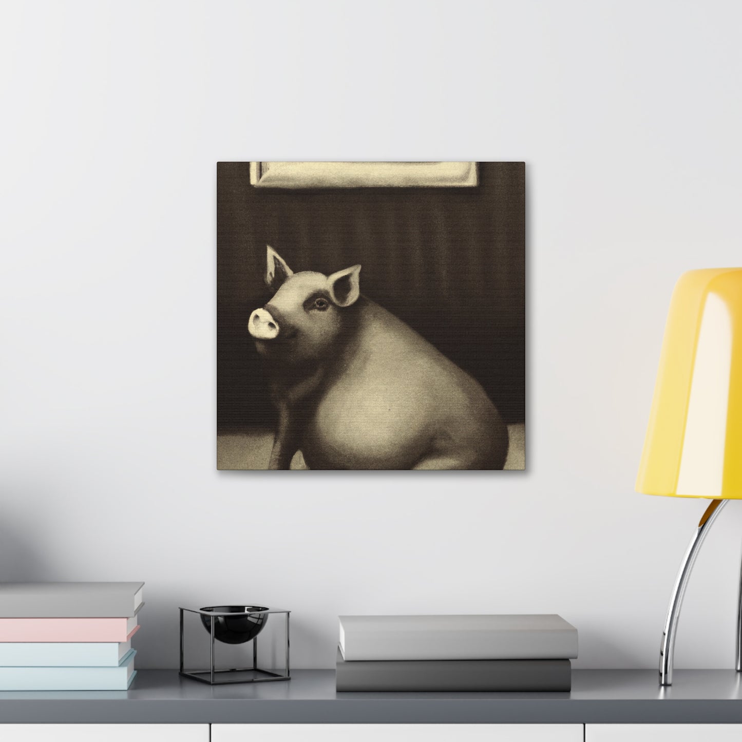 Potbelly Pig Fantasy - Canvas