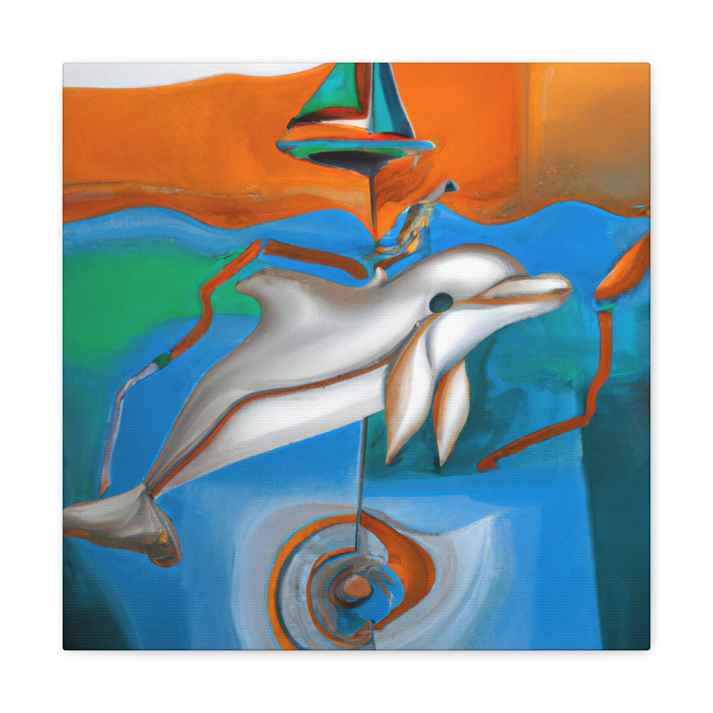 Dolphins in Dreamland - Canvas