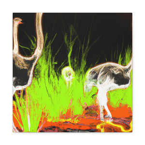 Ostrich Abstraction Masterpiece - Canvas