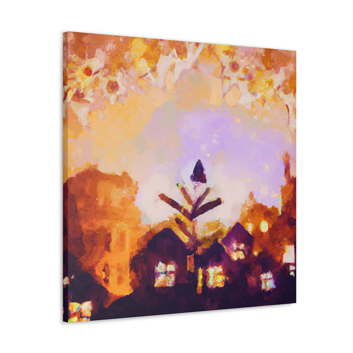 Urban Square Reflection - Canvas