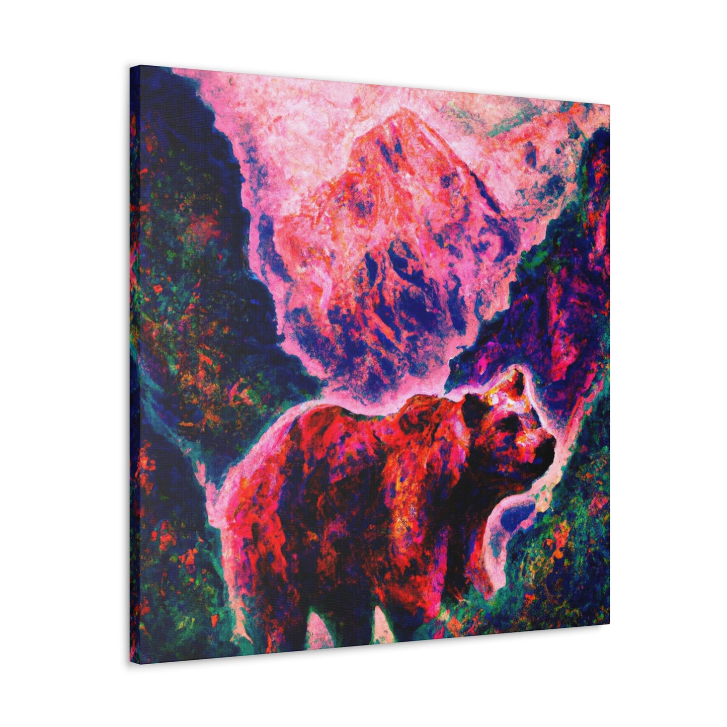 "Grizzly Bear in Baroque". - Canvas