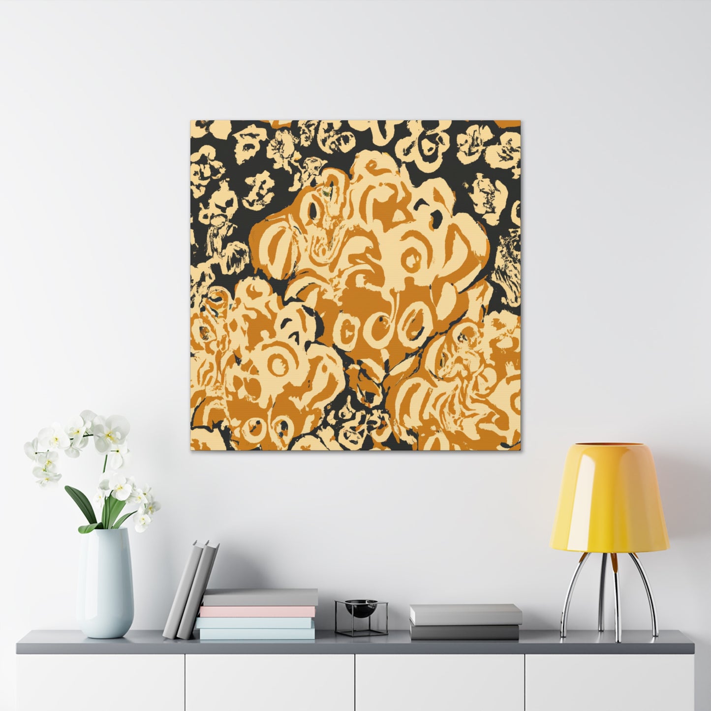 "Popcorn Delight Rococo" - Canvas