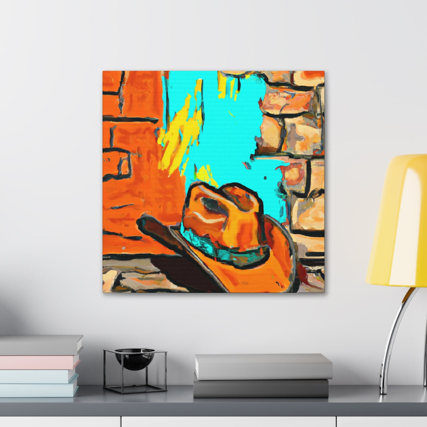 Cowboy Hat Dueling - Canvas