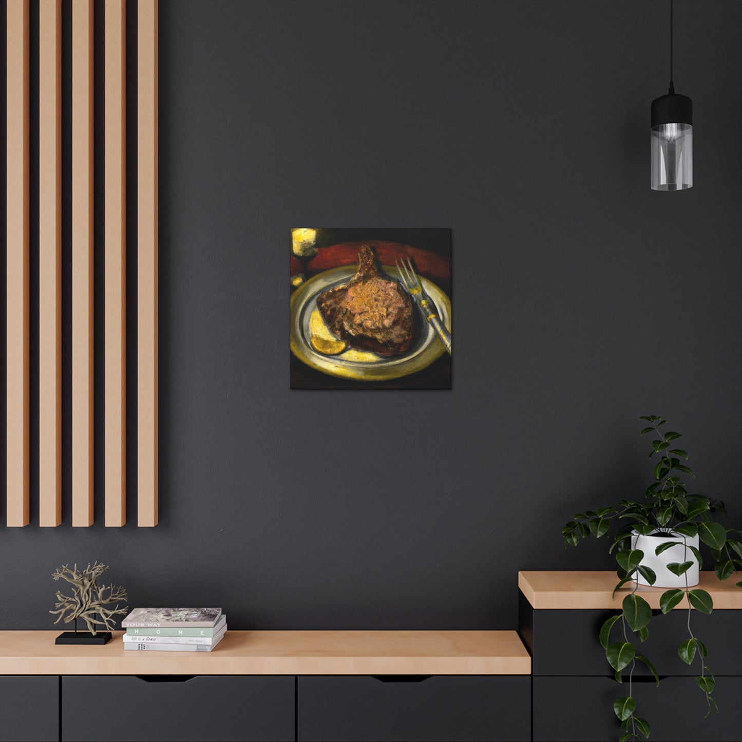 "Steak in Neoclassicism" - Canvas