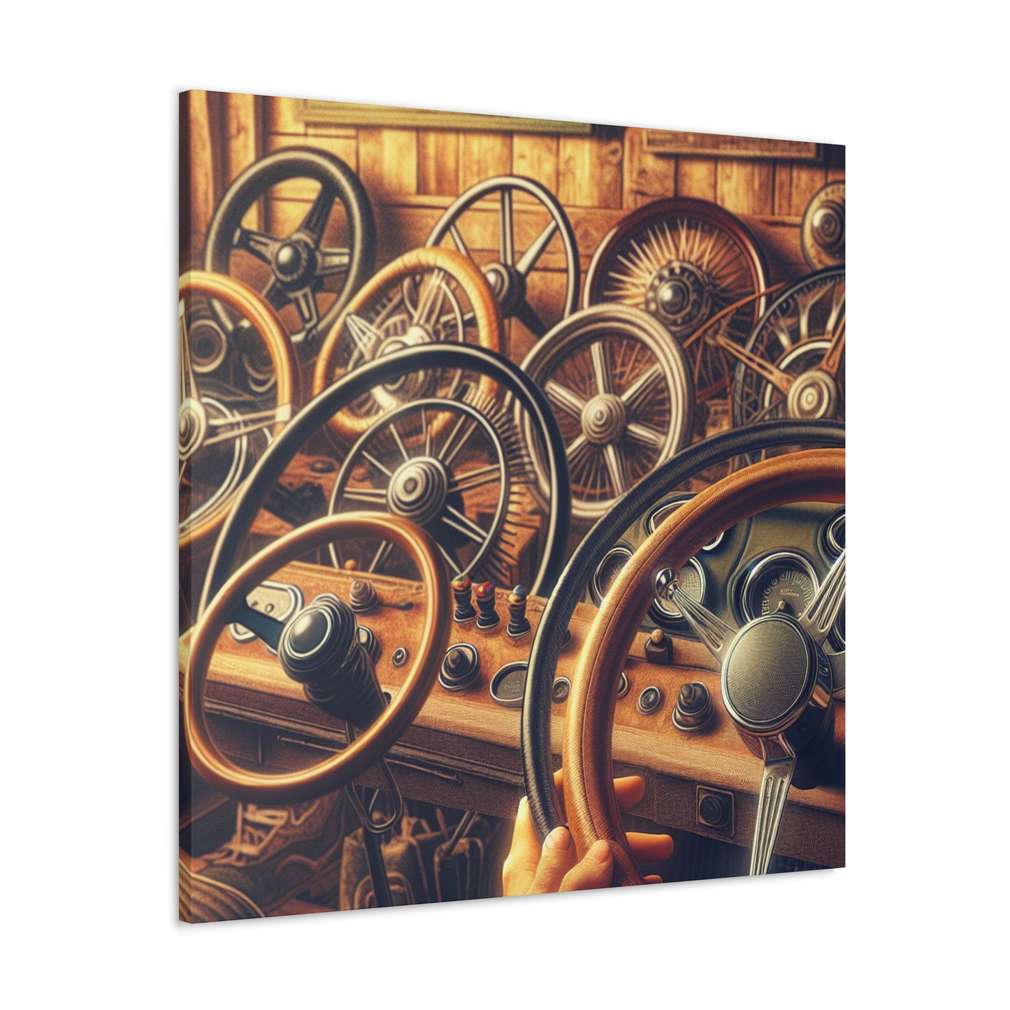 "Wheel Symphony Unveiled" - Canvas