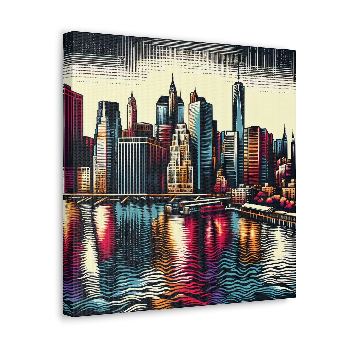 "Concrete City Symphony" - Canvas