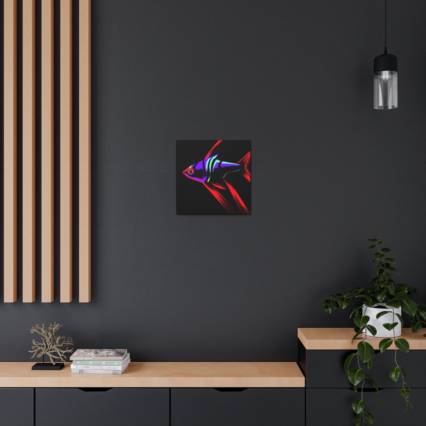 "Neon Tetra Singing Songs" - Canvas