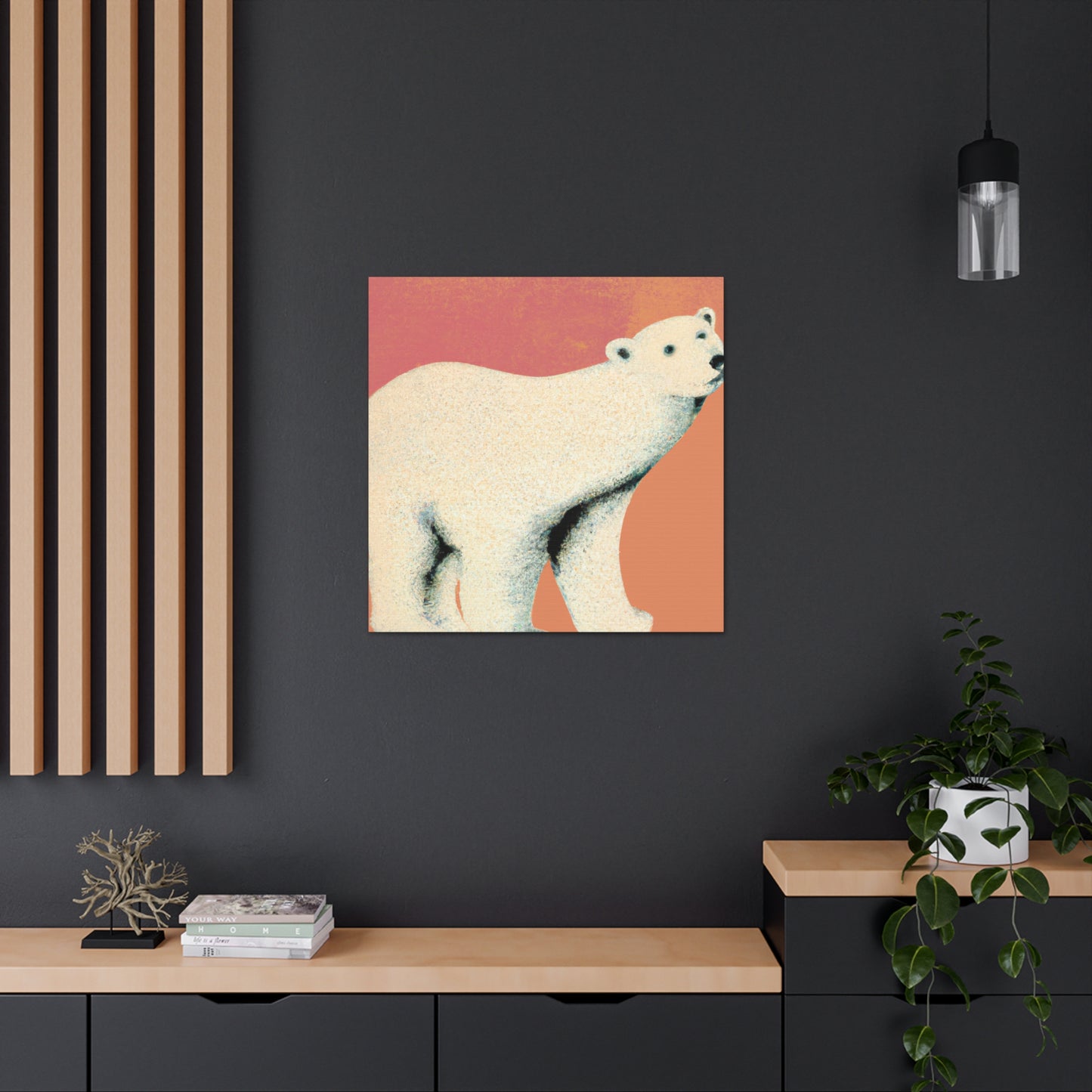 "Polar Bear Splendor Dawn" - Canvas