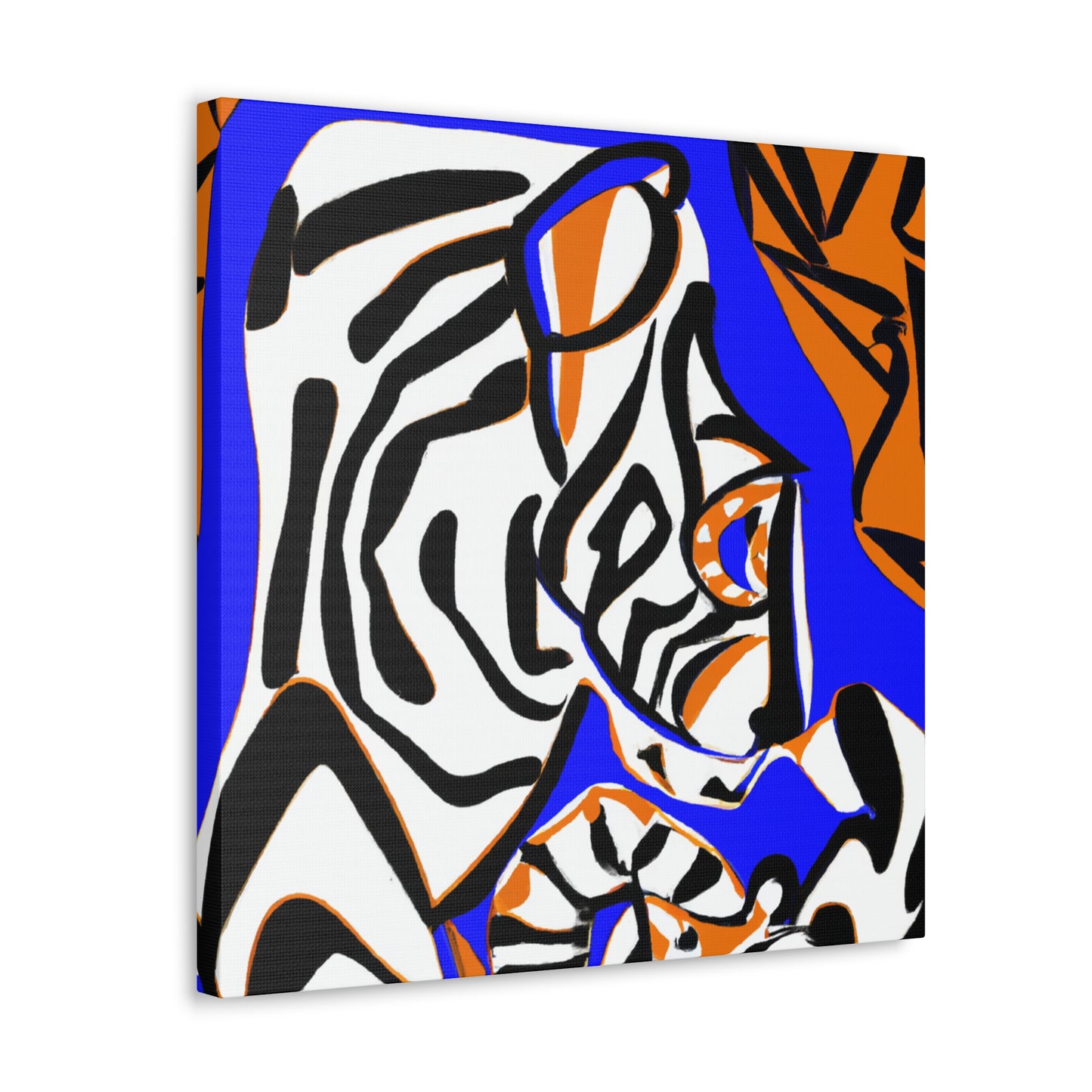 Tiger Roaring Triumphantly - Canvas