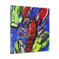 "Lobster's Silent Symphony" - Canvas