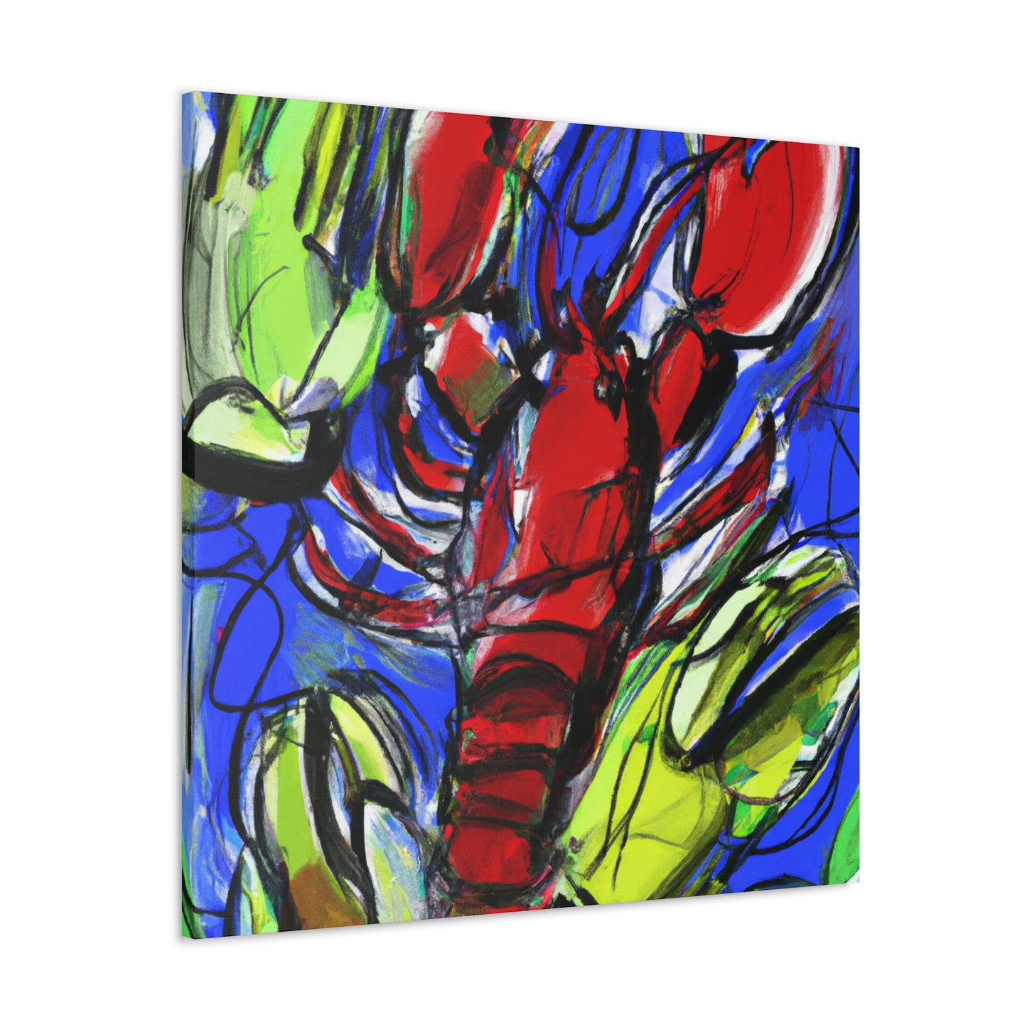 "Lobster's Silent Symphony" - Canvas