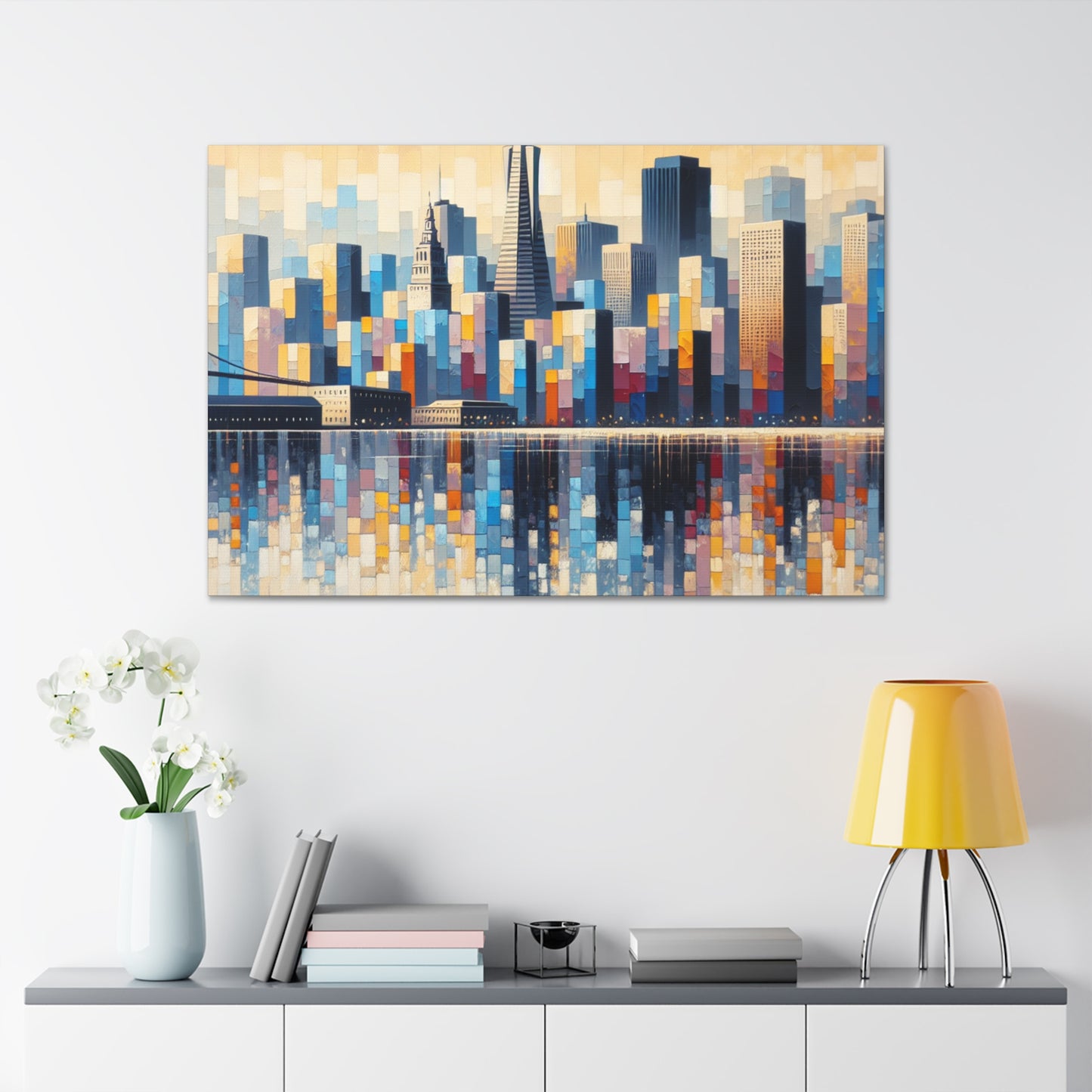 Urban Serenade in Fog - Canvas