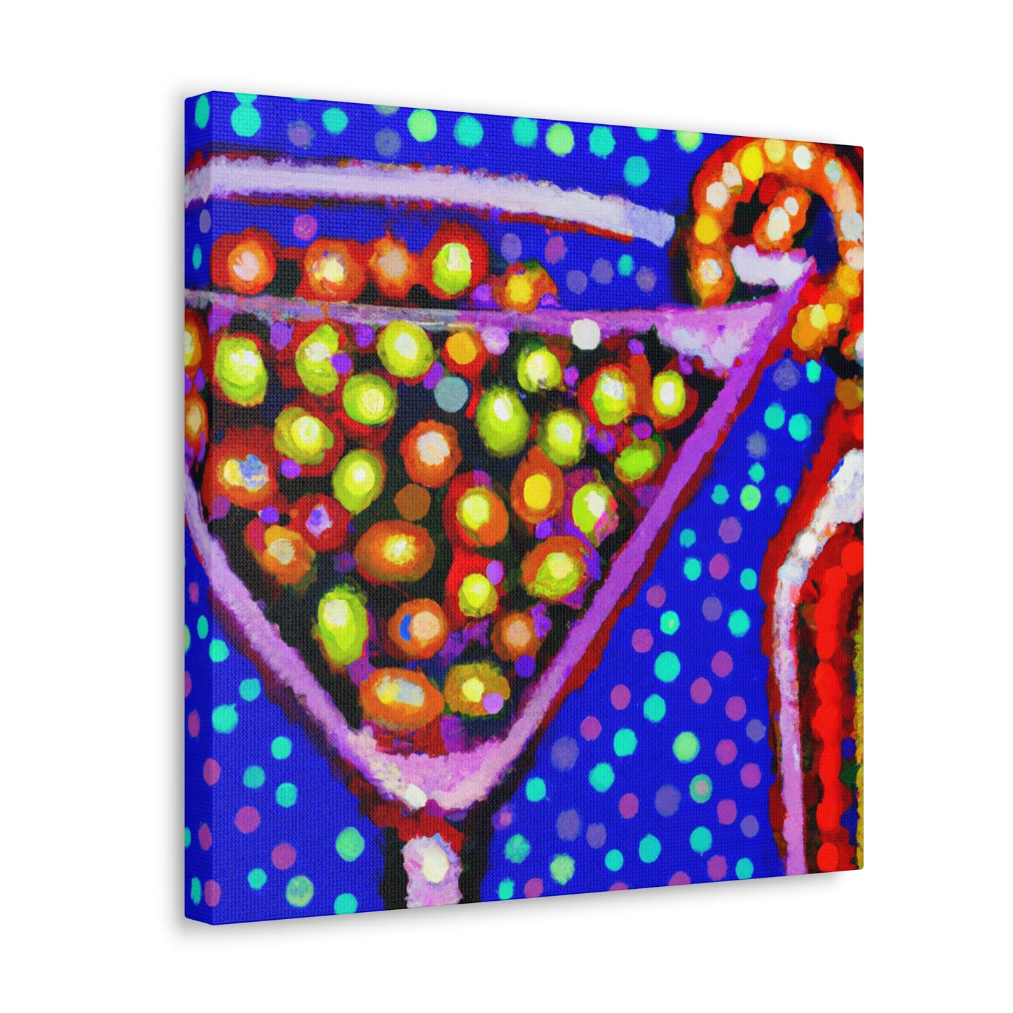 Martini Pointillist Dream - Canvas