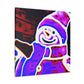 Snowman Pop Art Bliss - Canvas