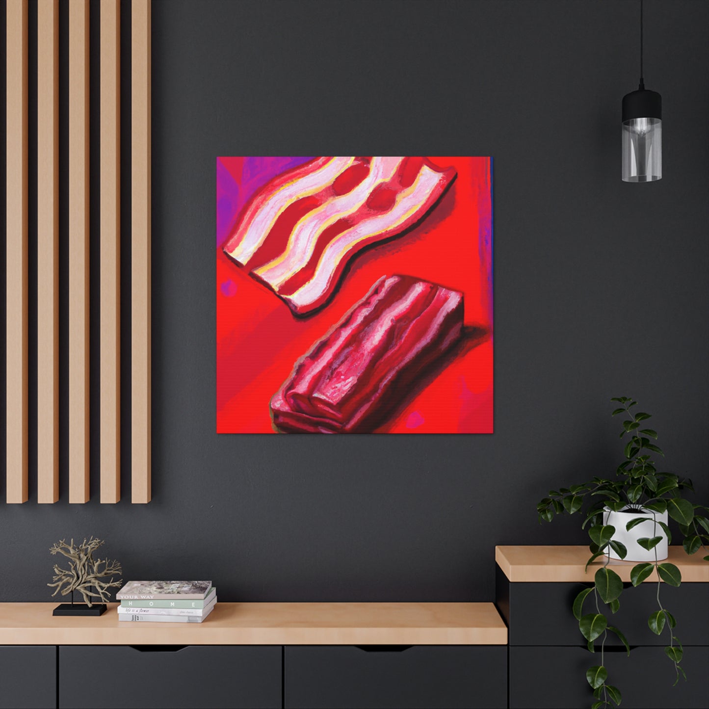 "Bacon at Sunrise HRSM" - Canvas