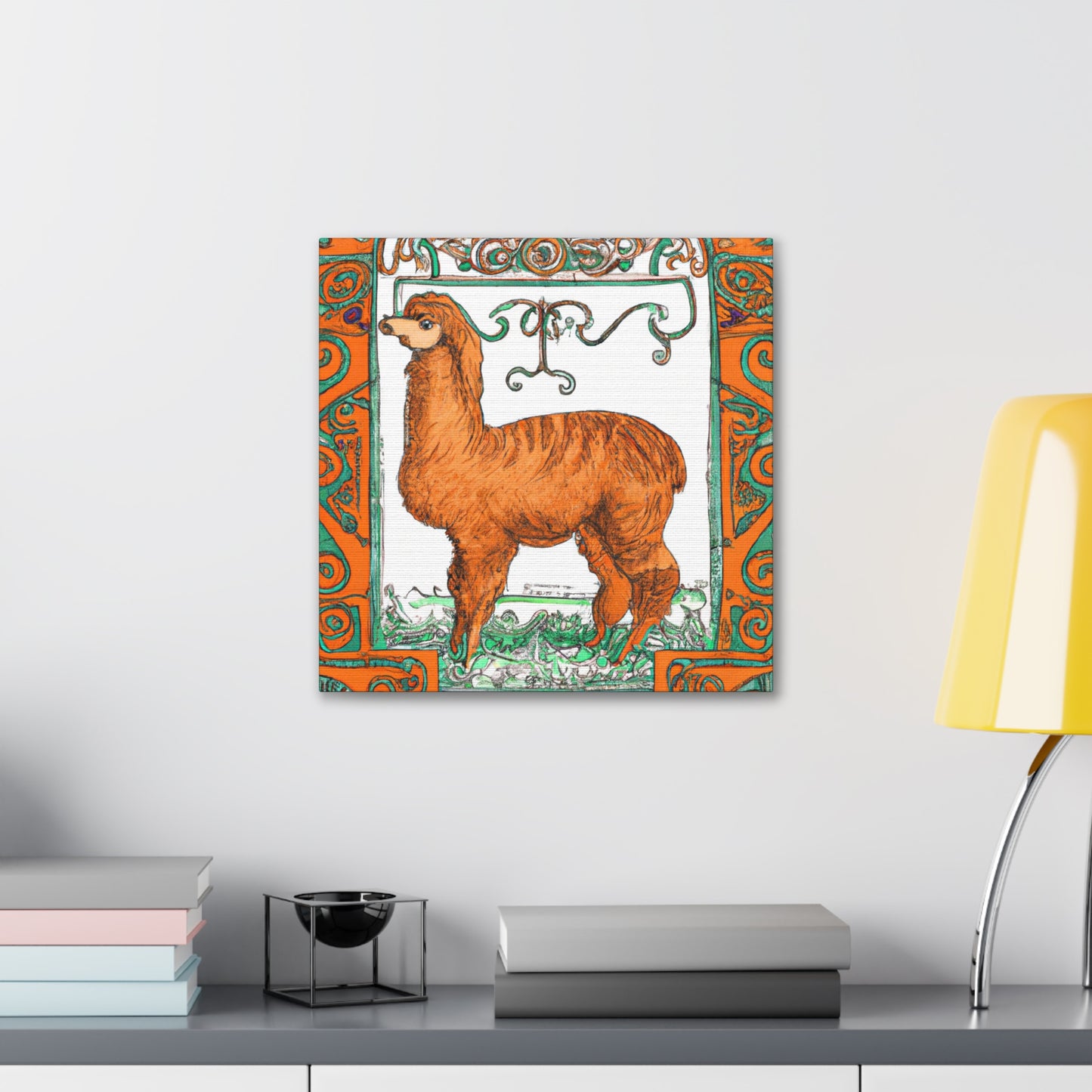 Alpaca's Splendor Shining - Canvas