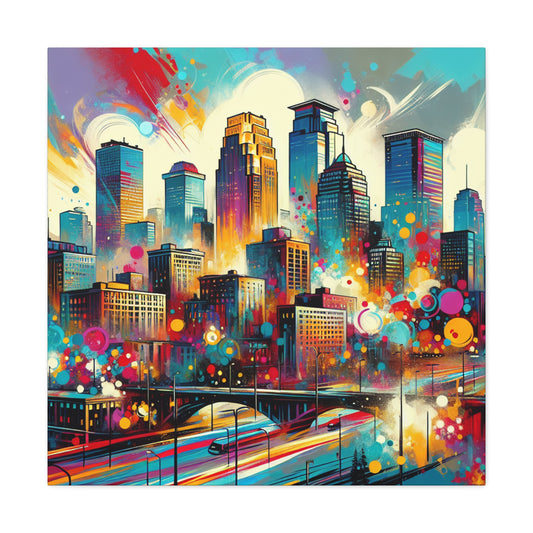 "Cityscape of Minneapolis" - Canvas