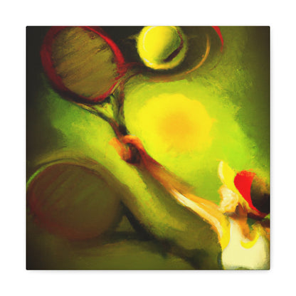 Tennis Court Convergence - Canvas