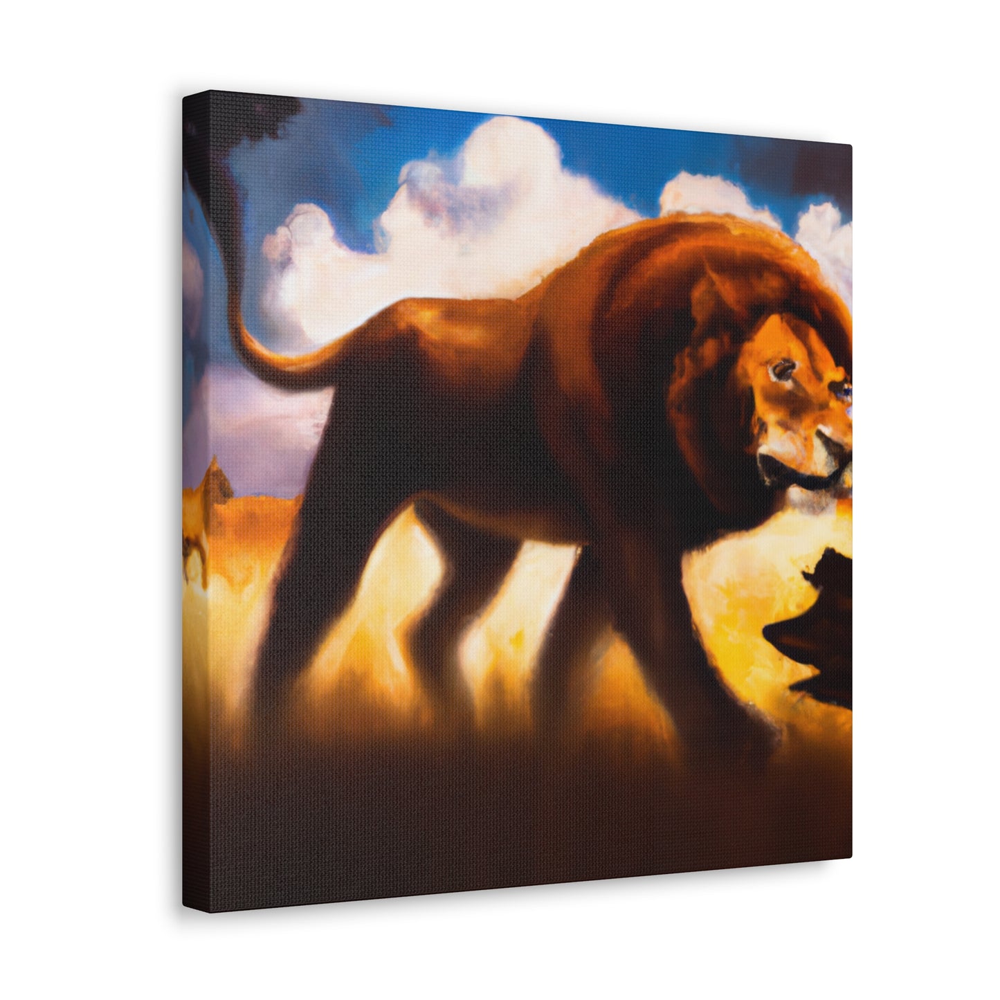 "Lion in Dreamscape" - Canvas