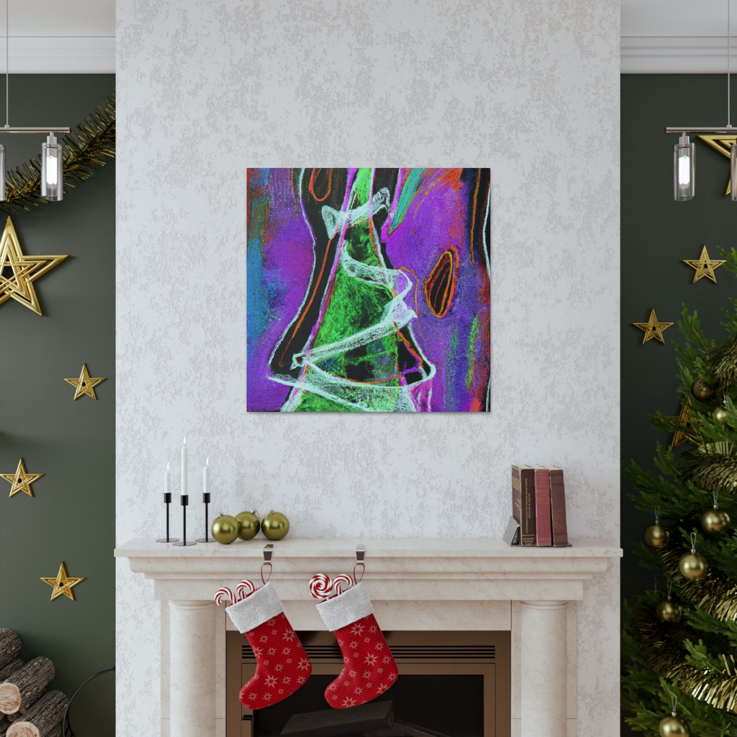 "Surreal Christmas Treefest" - Canvas