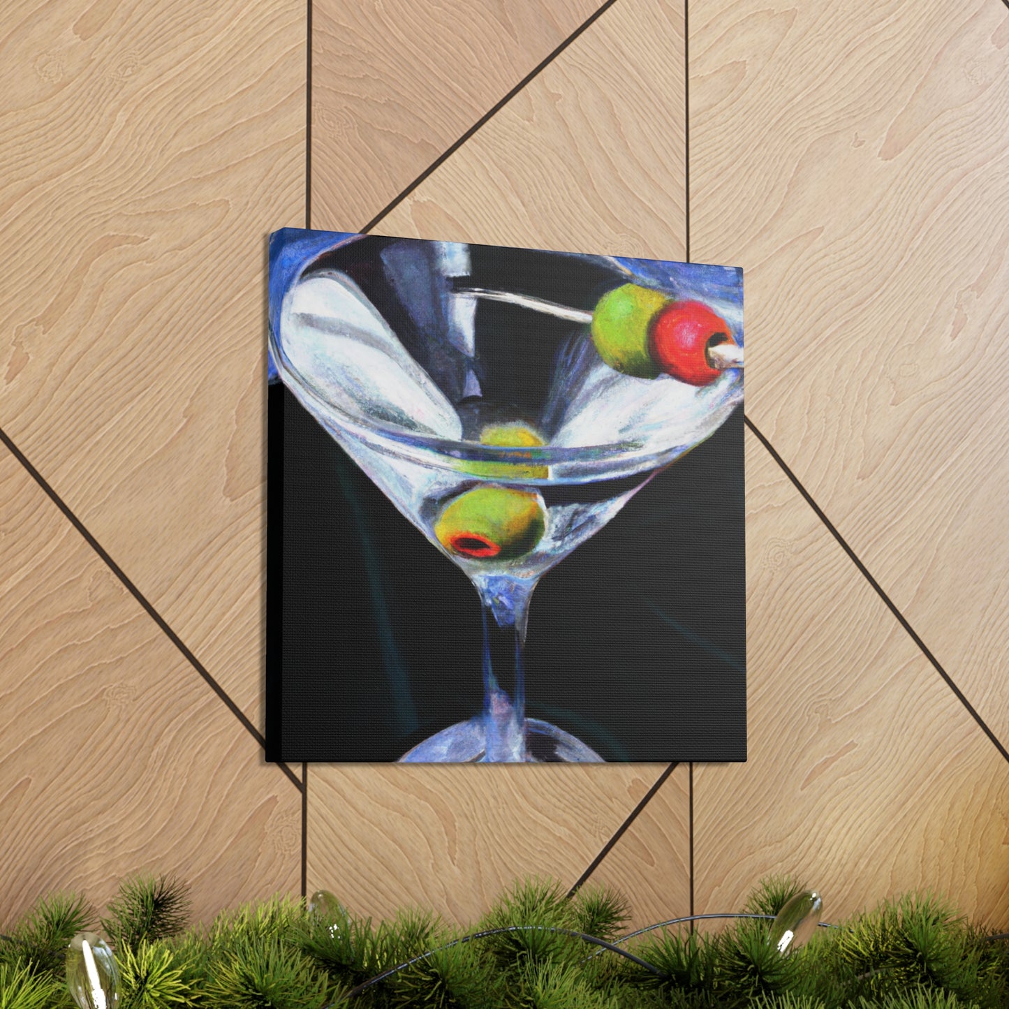 "Martini: Impact of Glass" - Canvas