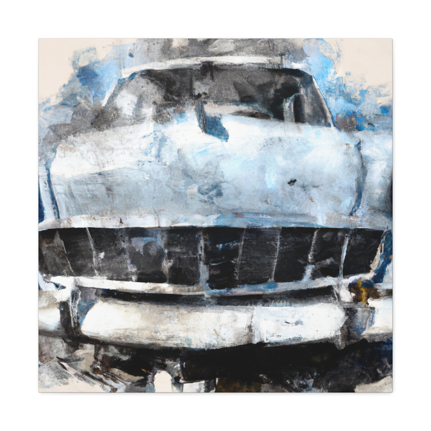 "Old Car Revived Beauty" - Canvas