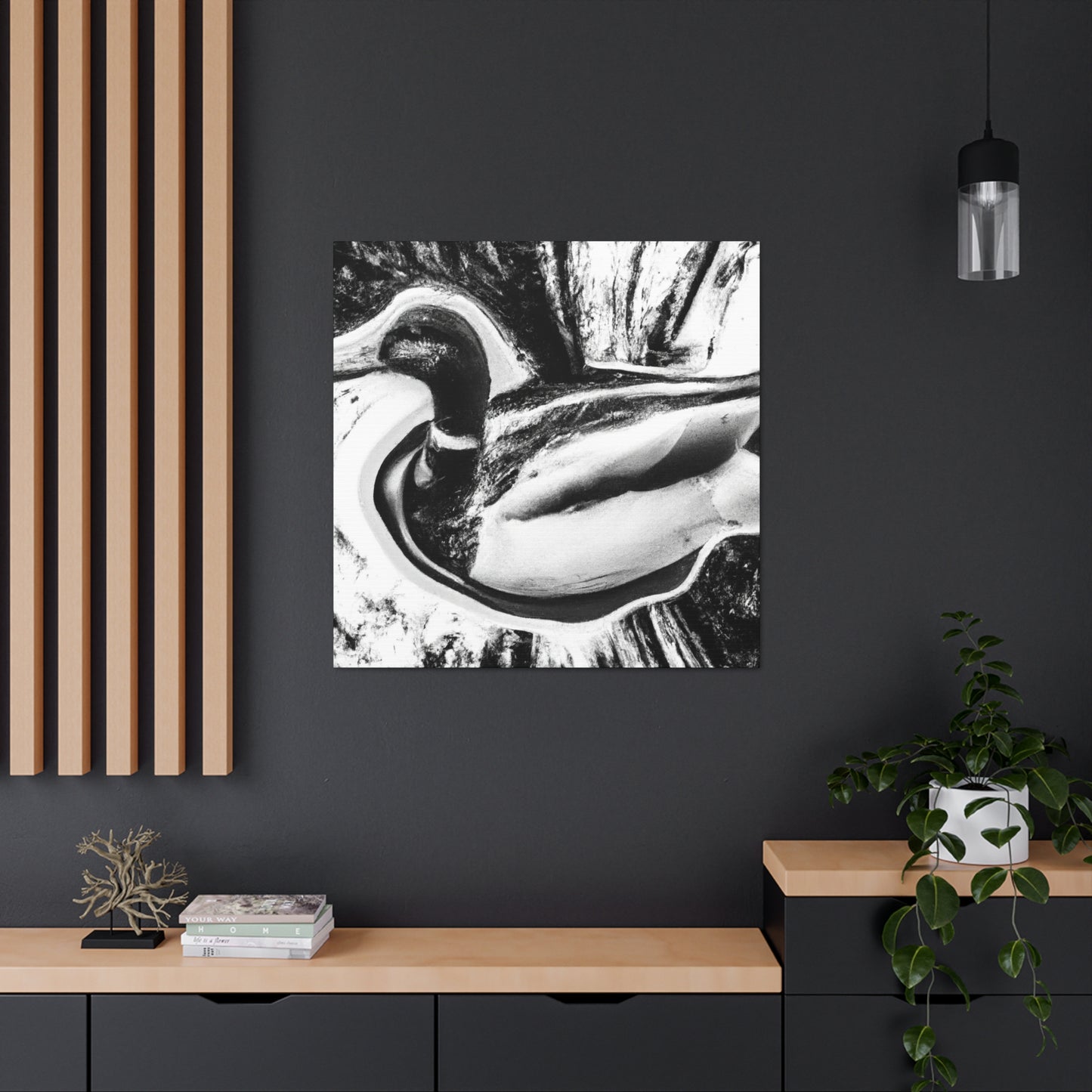 Mallard in the Clouds - Canvas