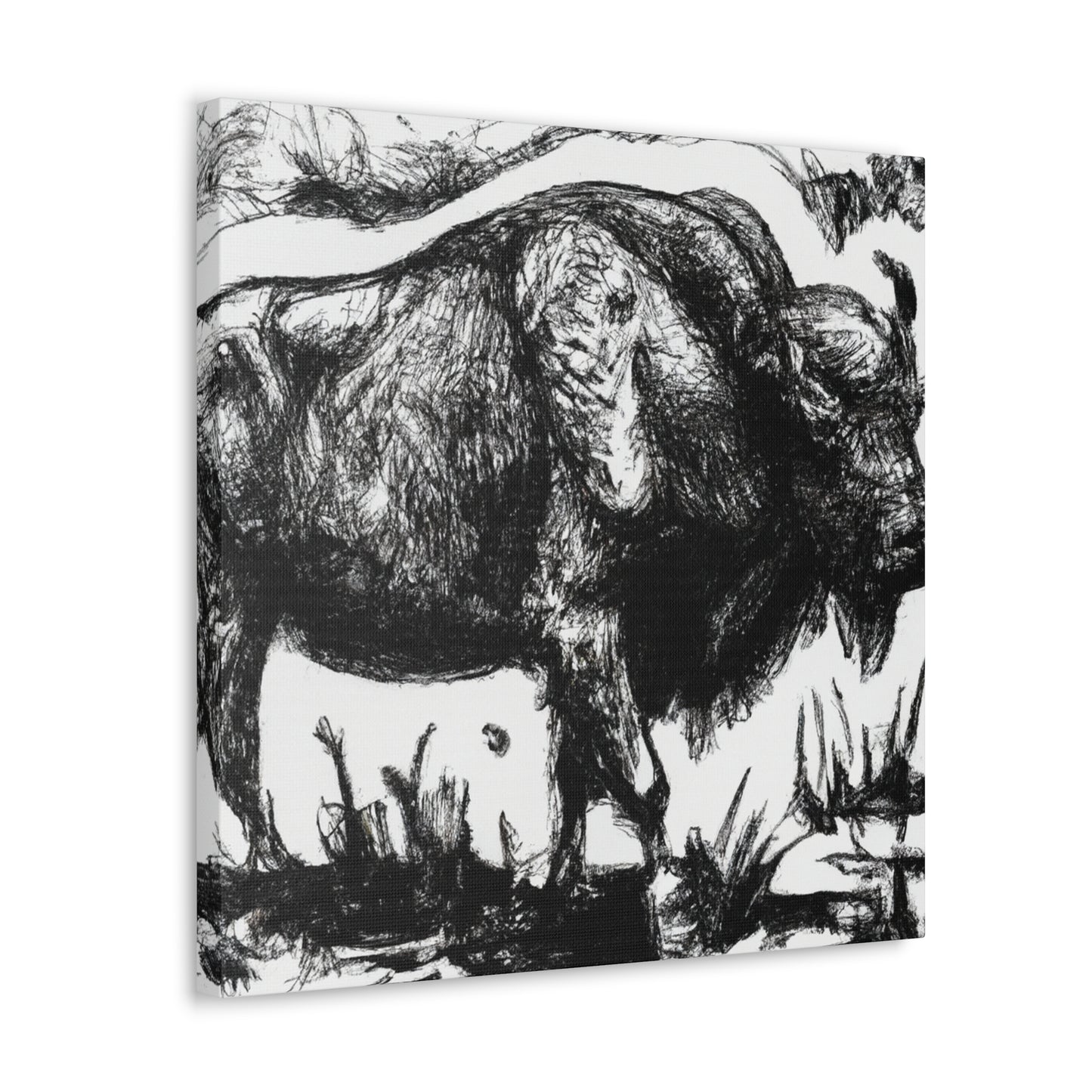 "Bison of the Prairie" - Canvas