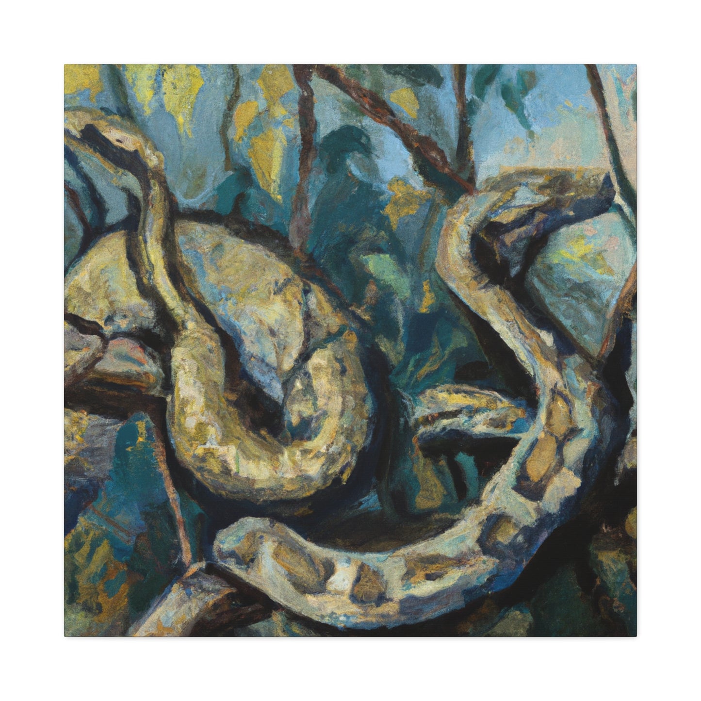 Python in Impressionism - Canvas