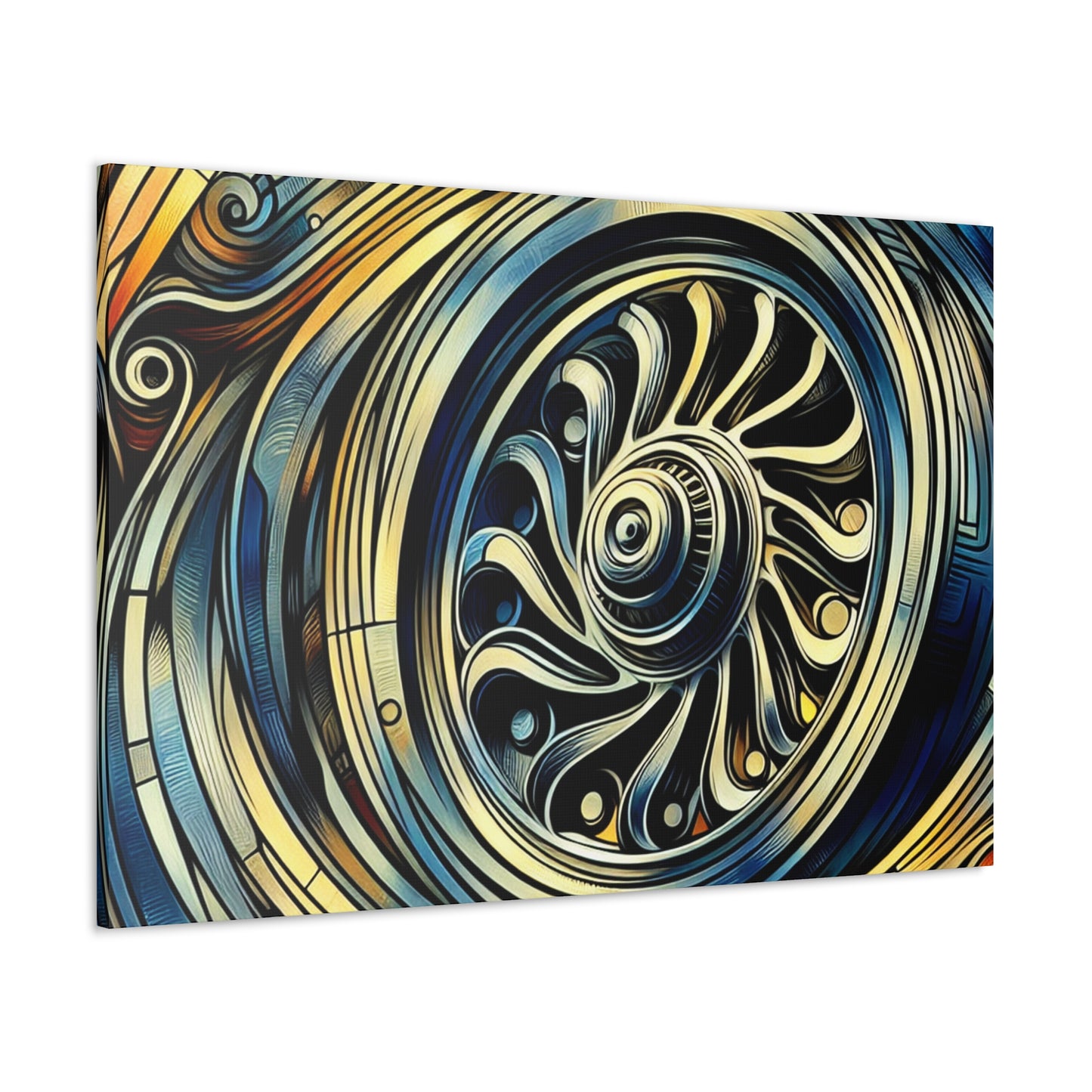 "Spinning Metal Revolutions" - Canvas